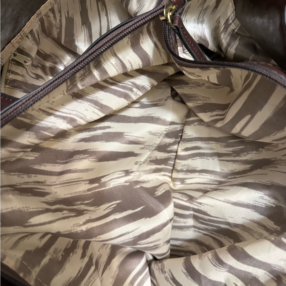 Dark Brown Slouchy Hobo-Style Tote Bag - Picture 7 of 8